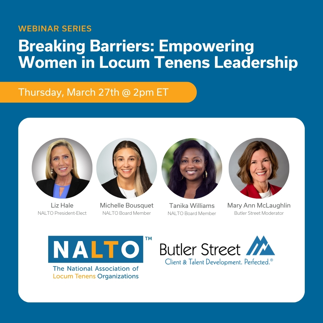 nalto webinar breaking barriers empowering women in locum tenens leadership social march 2025
